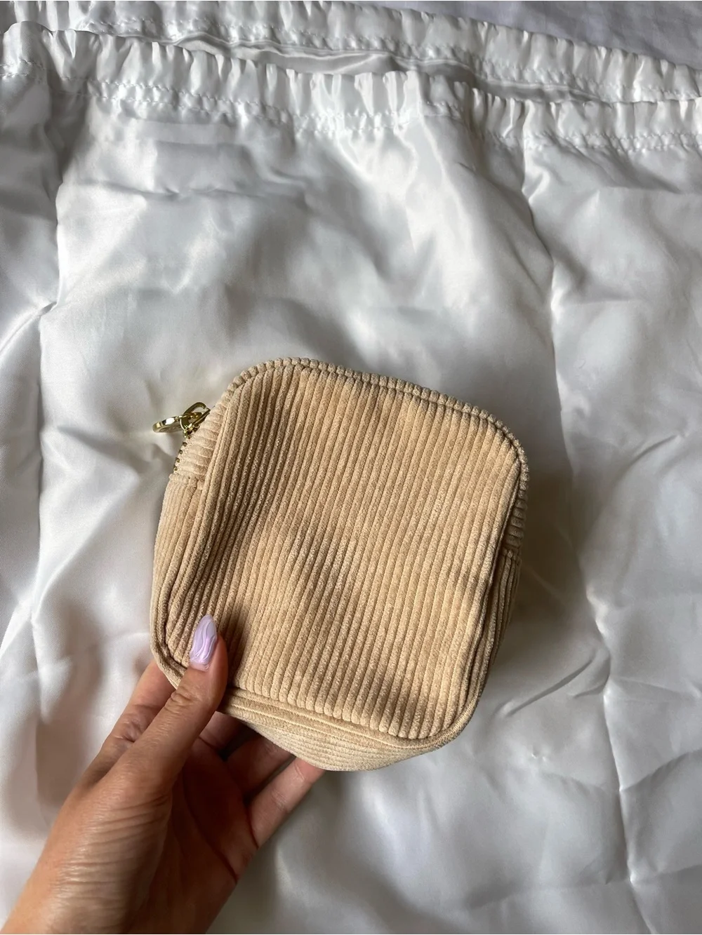 Stoney clover lane cinnamon sugar corduroy mini pouch